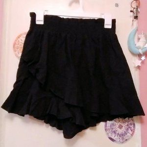 Liyohon (M) Skort - Ruffled Skirt/Shorts - Black